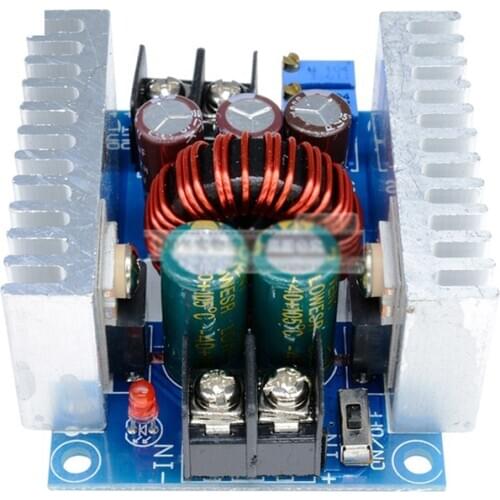 300W 20A DC-DC Buck Converter Step Down Module Constant Current LED Driver Power Step Down Voltage Module Electrolytic Capacitor