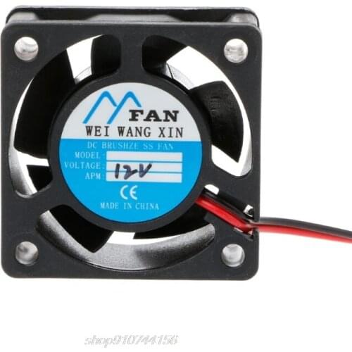 40mm×40mm×20mm DC 12V 2-Pin 5 Blade Cooler Brushless Mini Cooling Fan 4020 J24 21 Dropship