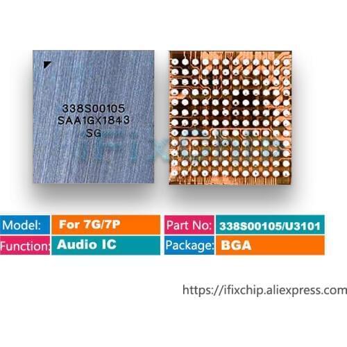 50pcs/lot CS42L71 U3101 for iphone 7 7plus 338S00105 big main audio codec ic chip