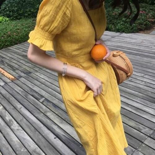AHD Yellow Summer Dresses