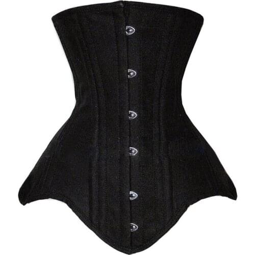 Satin Corselet Long Torso Waist Training Bustier Femme Sexy Lingrie Steel Boned Overbust Hourglass Body Shaper Corset Plus Size