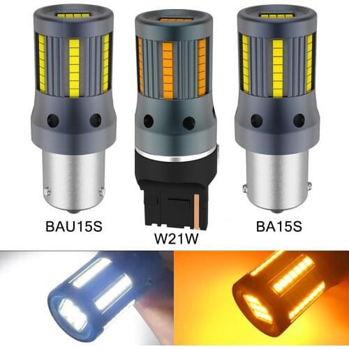BAU15S 7507 Py21w Led Turn Signal Light Canbus Bulb On Car Goods P21w Ba15s Tail Diode Lamps For Kia Sportage Rio 3 4 Ceed Soul