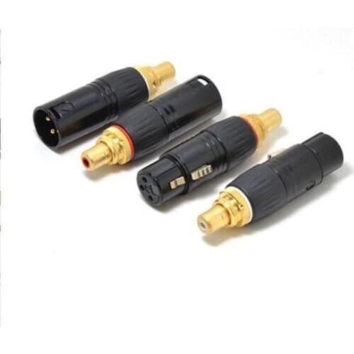 Free shipping Hifi audio High Quality RCA Female to XLR 3Pin XLR Connector Male Splitter Audio Microphone Audio Tool