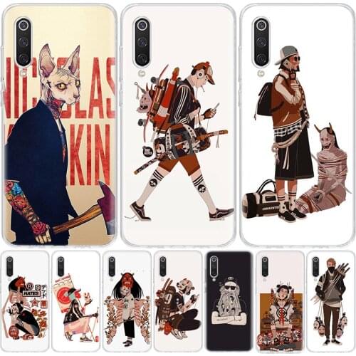 Men and women wearing masks walking Phone Case For Xiaomi Redmi Note 10 9S 9C 9 8T 8 7 6 Pro 5A 5 9A 8A 7A 6A S2 K20 K30 Coque