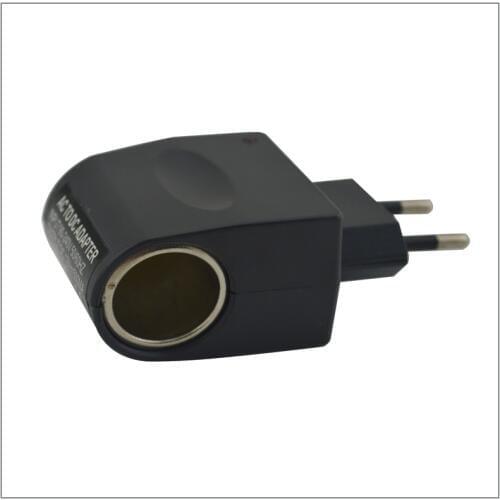 Black 90-220V Wall Power EU Plug AC To DC 12V Car Cigarette Lighter Adapter Converter For QYT Mobile Radio QYT KT-7900D KT-8900D