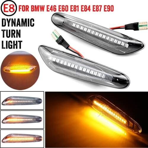 Dynamic LED Turn Signal Light Side Marker For BMW E60 E61 E90 E91 E87 E81 E83 E84 E88 E92 E93 E82 E46 1 3 5 series x1 x3 2004