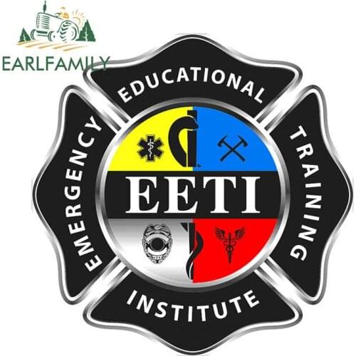 EARLFAMILY 13cm x 13cm Car Sticker Combat Medical Badge Decal Vinyl Rear Windshield Trunk Stickers Waterproof Car Styling