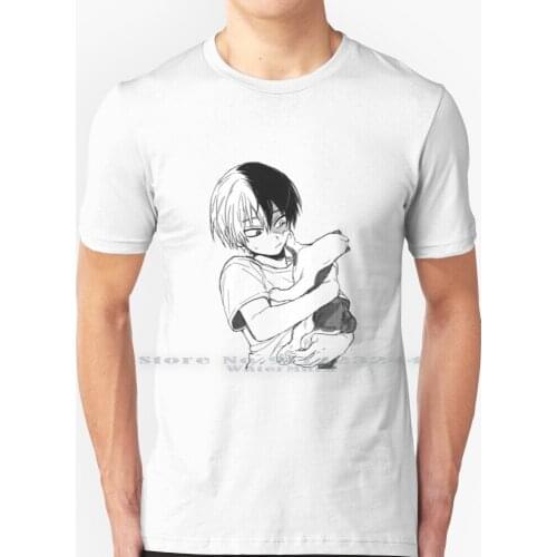 Todoroki With His Cat T Shirt 100% Pure Cotton Todoroki With His Cat Todoroki Cat Cat Anime Todoroki Cute Todoroki Shy Shoto