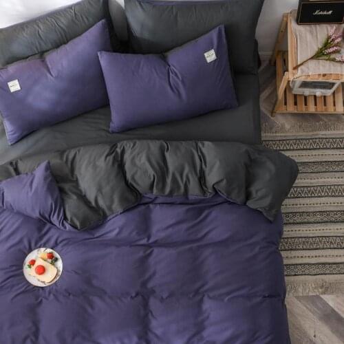 30Comforter Cover Set Solid Color Queen Size Duvet Cover And Pillowcase Single Bed King Size Dekbedovertrek 240x220