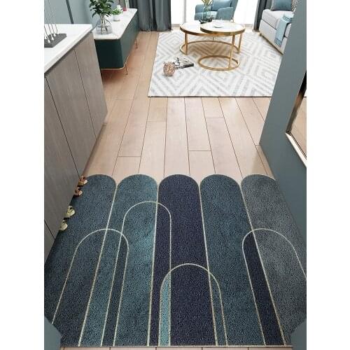 Nordic style Bamboo DIY highend wireng floor mat light luxury doormat hall step on the foot pad easy to clean durable cushion