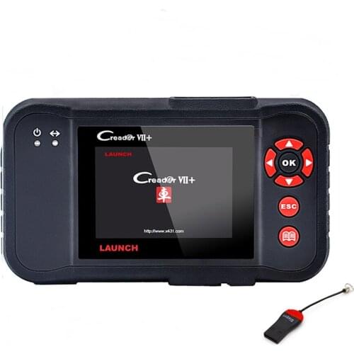 Launch X431 Creader VII Plus VII+ OBD2 Automotive Scanner Multi-Language Diagnostic Tool OBD 2 ODB2 Scanner Same As CRP123