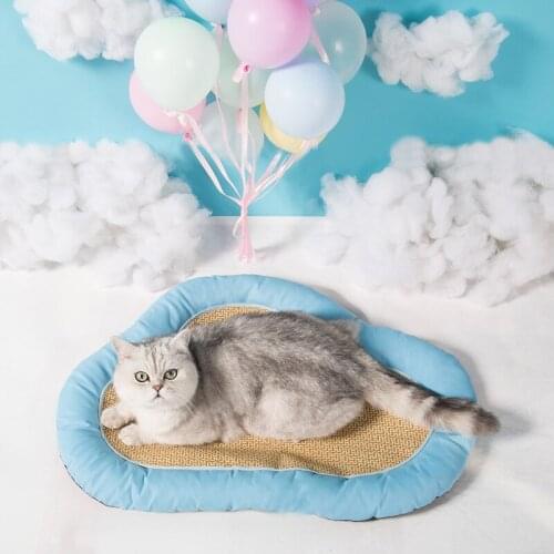 Pet Supplies Cloud Shape Cat Bed Breathable Top Quality Dog Pad Anti-slip Four Seasons Universal Comfortable Sleeping Pad Kennel