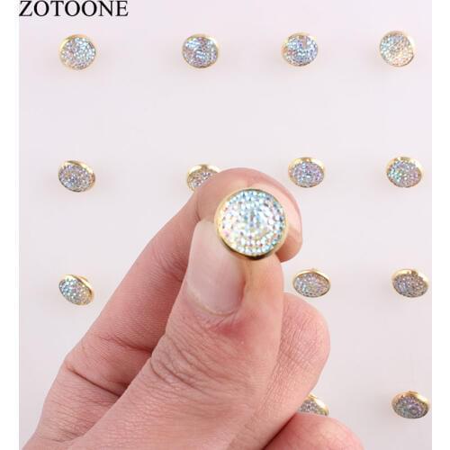 ZOTOONE Metal Buttons For Clothing Scrapbooking DIY 1 Hole Mini Sewing Supplies Button Decorative For Crafts Accessories C