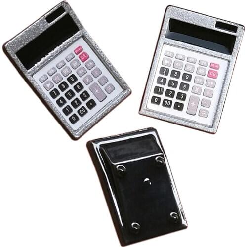 Dollhouse Metal Calculator Home Office School Miniature Accessory Decor Gift
