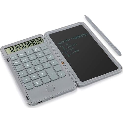 Calculator, Standard Function Desktop Calculator with 6.5 Inch LCD Writing Tablet for Daily and Basic Office
