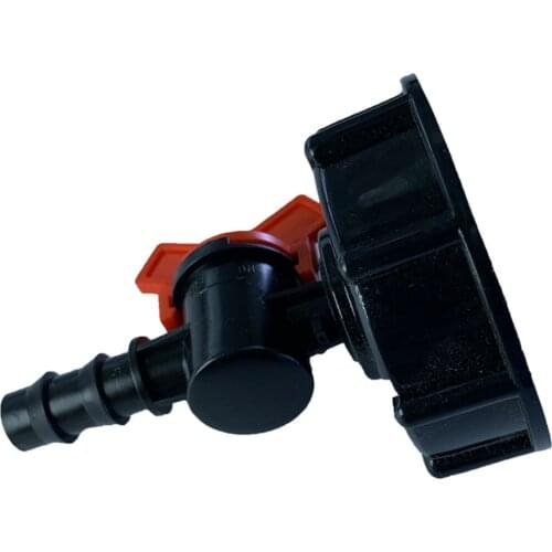 S60x6 Plastic IBC Tank Adapter 1000L Water Tank Connector Garden Hose Faucet Multi-functional Supplies Water Adapter for Farm