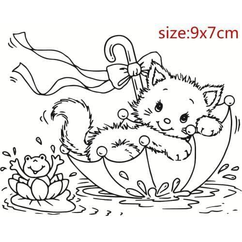 Animal frog pattern Transparent Clear Silicone Stamp/Seal for DIY scrapbooking/photo album Decorative clear stamp sheetstampons