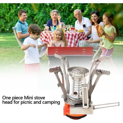 Folding Camping Stoves Portable Mini Furnace With Electronic Burners Stove Cooker Ignition Picnic Integrated Outdoor M7L8
