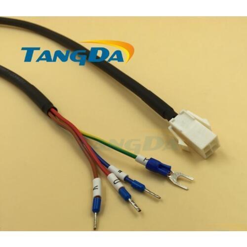 Tangda Servo motor series connection wire Cable 5 meters MFMCAO OEED Electric machinery 172159 E type terminal 0.75mm2*4C