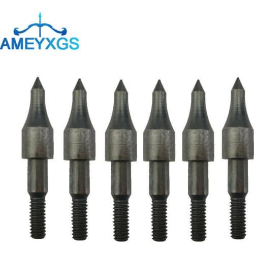 50Pcs Archery Arrow Target Broadheads Arrowheads Metal Point Tips 100Grain Arrow Head For Shooting Training Practice Accessories