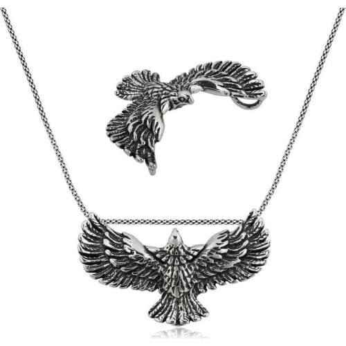 Tevuli 925 Sterling Silver Eagle Men 'S Necklace
