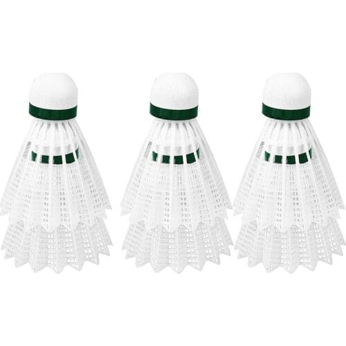 Top!-Nylon Shuttlecocks 6 Sports Shuttlecocks Birdies Balls with Storage Box for Ball Training Exercise Gym Fitness Game