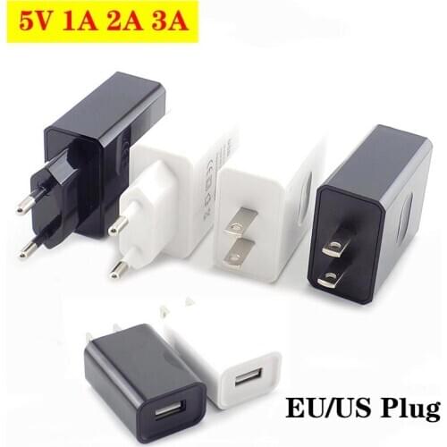 Phone Charger Power Supply 5V 1A 2A 3A Travel USB Adapter Adapter Wall Desktop Charger Charging Power Bank EU/US Plug