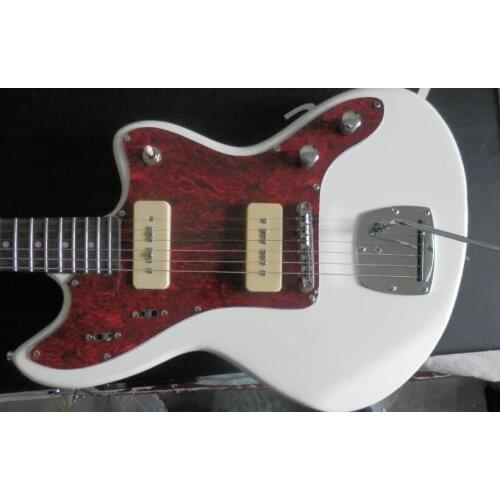 Factory custom high quality real picture white Jaguar electric guitar 12yue6