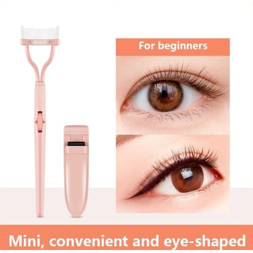 Eyelash Curler Eyelash Comb Set Portable Eyelash Curling Comb Lash Mascara Separator Curler Set Pink Beauty Makeup Cosmetic Tool