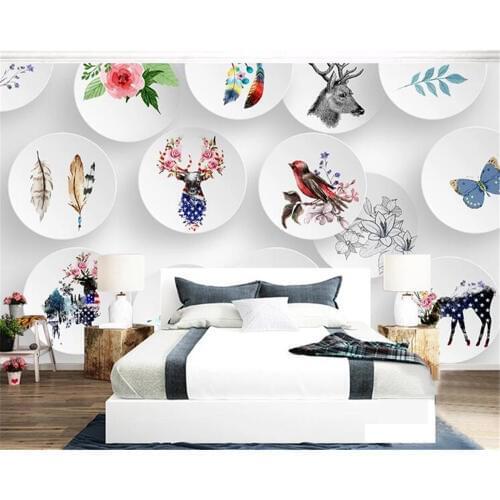 Beibehang painting New fashion personality small fresh 3D geometric wallpaper wallpaper TV background wallpaper home decoration