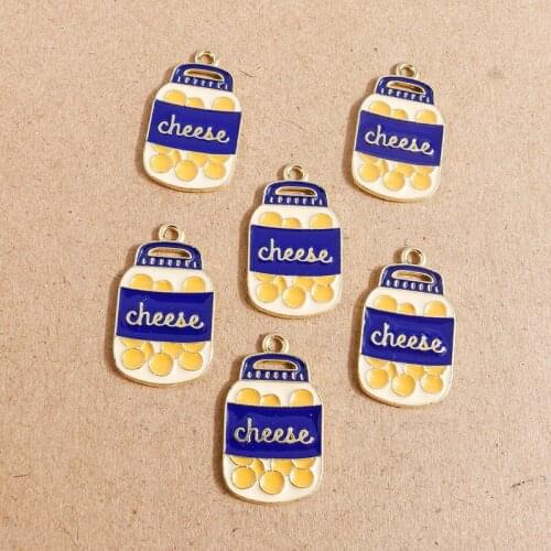 10pcs 17*26mm Alloy Enamel Drink Charms for Jewelry Making DIY Pendants Necklaces Drop Earrings Handmade Crafts Accessories