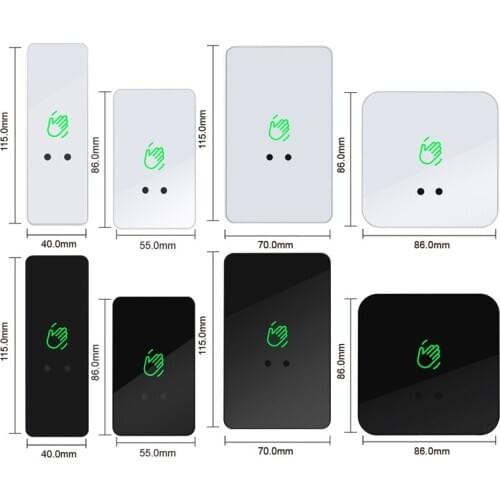 10pcs/Lot 12V 24V Infrared Sensor Switch No Touch Contactless Switches Door Release Exit Button With LED For Access Control