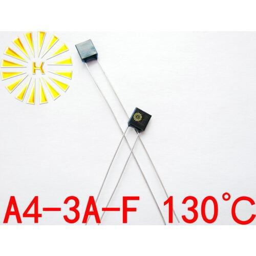100% Original A4-3A-F 130 degree Thermal Cutoff RH130 Thermal-Links 3A 250V Black Square Temperature Fuse x 500PCS