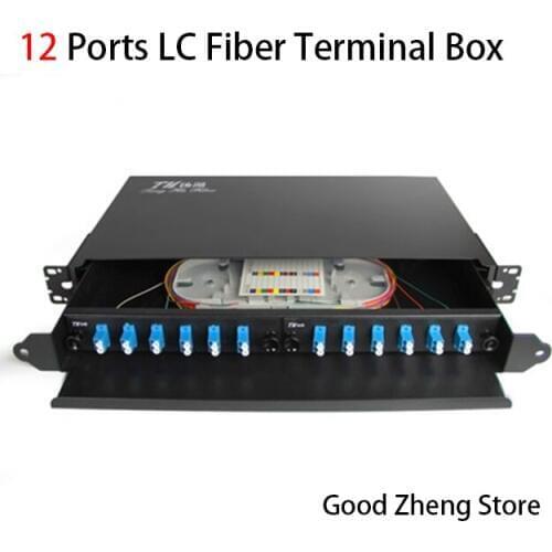 12 Ports Fiber Optic Box LC Fiber Optic Termination Box Fiber Optic Distribution