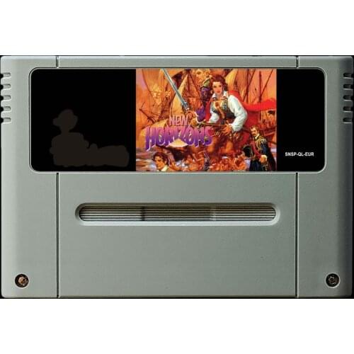 16Bit Games ** Uncharted Waters - New Horizons ( PAL EUR Version!! English Language!! )