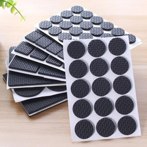 30pcs Self Adhesive Feet Rug Felt Pads Chair Anti Slip Mat Table Leg Bumper Damper Protector Hardware Anti Noisy