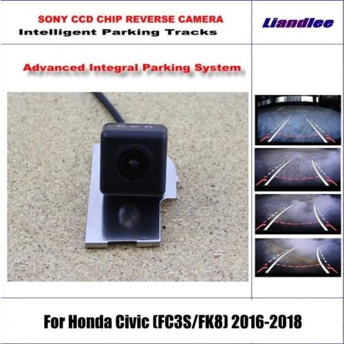 Auto Backup Rear Reverse Camera For Honda Civic (FC3S/FK8) 2016-2018 HD Intelligent Parking Tracks CAM