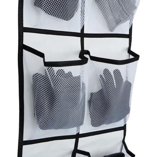 12-pocket Large Mesh Cloth Pill Box Storage Hanging Bag Wall-mounted Sundries Organizer Holder Room Shoes Slippers Storage Bag