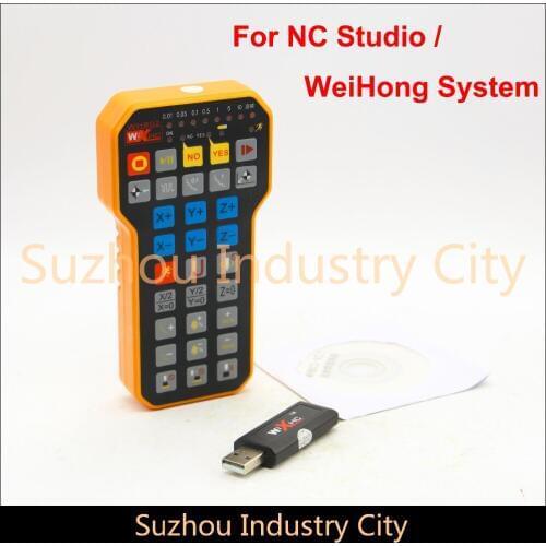 CNC Handwheel NC Studio USB Wireless Remote Handle 3 Axis CNC controller for CNC Router Engraving Machine weihong system