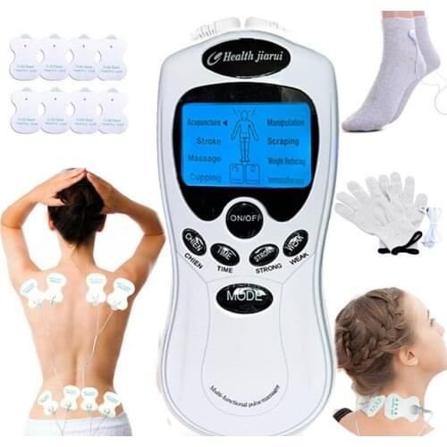 TENS Body Healthy care Digital meridian therapy massager machine Slimming Muscle Relax Fat Burner pain pads massage socks glove