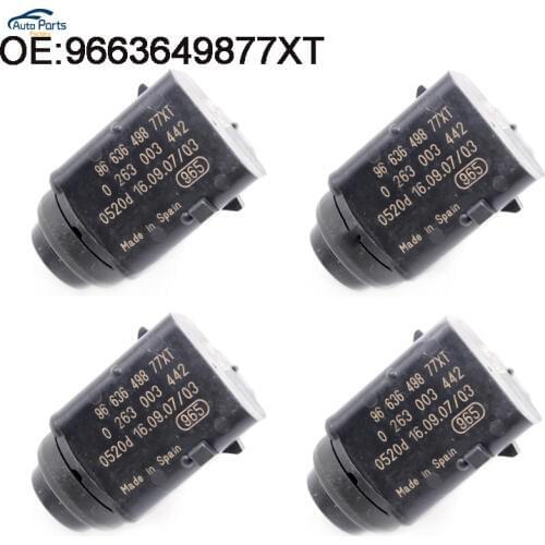 4 PCS New PDC Parking Sensor FOR PEUGEOT 407 SW CITROEN RENAULT 9663649877XT 0263003442 9650935277