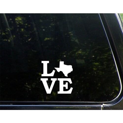 Love Texas - Vinyl Die Cut Decal Sticker For Windows fridge sticker toy sticker 10x10cm