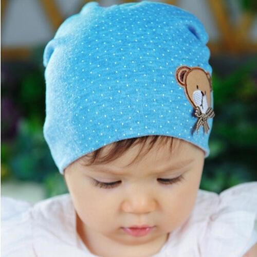 Newborn Cute Baby Hat photography props Infant Toddler Girl Boy Baby Cap Cute Polka Dot Beanie Cotton Hat 11 Colors
