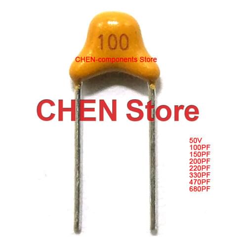50pcs/lot Monolithic Capacitor 50V 101 151 201 221 331 471 681 100PF 150PF 200PF 220PF 330PF 470PF 680PF multilayer ceramic