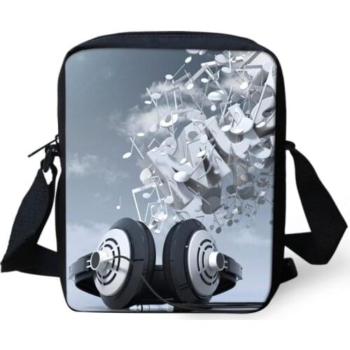 DJ Music Messenger Bags for Men, Record Player Male Crossbody Bags,Kids Boys Mini Shoulder Bags,Mens Cross Body bag