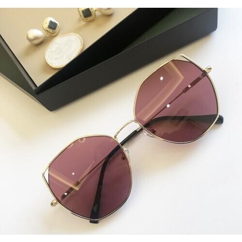 New Fashion Trend Cat Eye Sunglasses Personalized Lightweight Retro Glasses Vintage Metal Frame Driving Fishing Glasses UV400