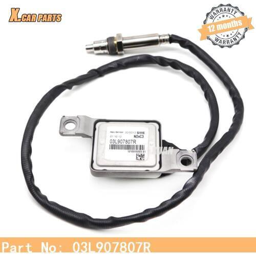 New Manufactur Nitrogen Nox Sensor 03L907807R For Volkswagen Passat Sharan Seat Alhambra Audi A6 C7 Q7 2.0 TDI 2015 RHD 5WK96737