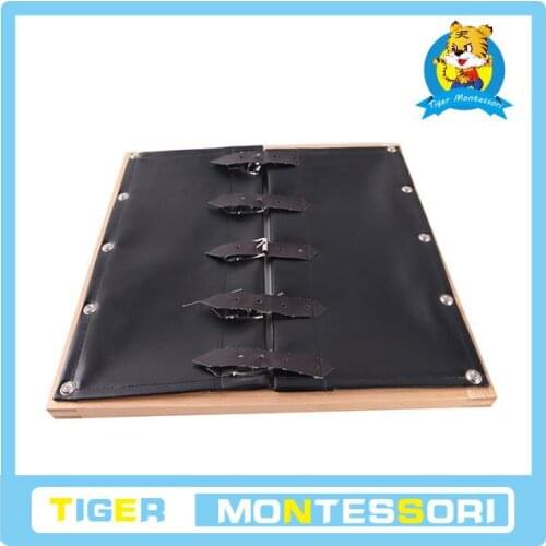 Wholesale professional montessori material wooden educational toy botany puzzle Buckles Dressing Frame