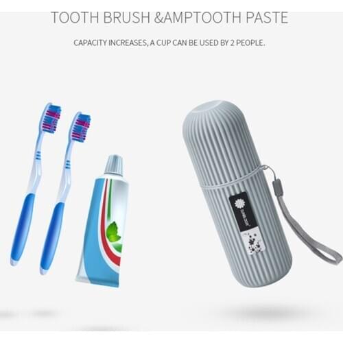 Portable Toothbrush Holder Travel Toothpaste Storage Box Tooth Brush Protection Bathroom Organizer Case Household Plastic Boxes