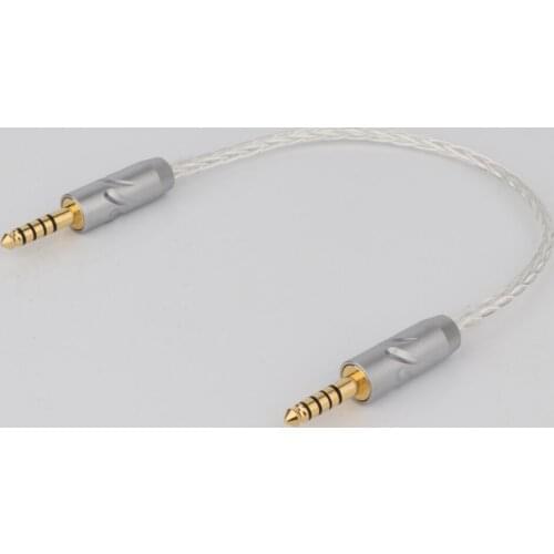 Preffair Pure Silver Audio Upgrade Headphone Mobilephone Wire Cable With 4.4MM To 4.4MM Balanced Plug